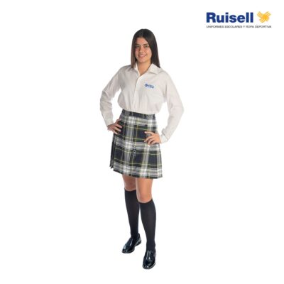 Camisa Oxford Manga Larga Bordado