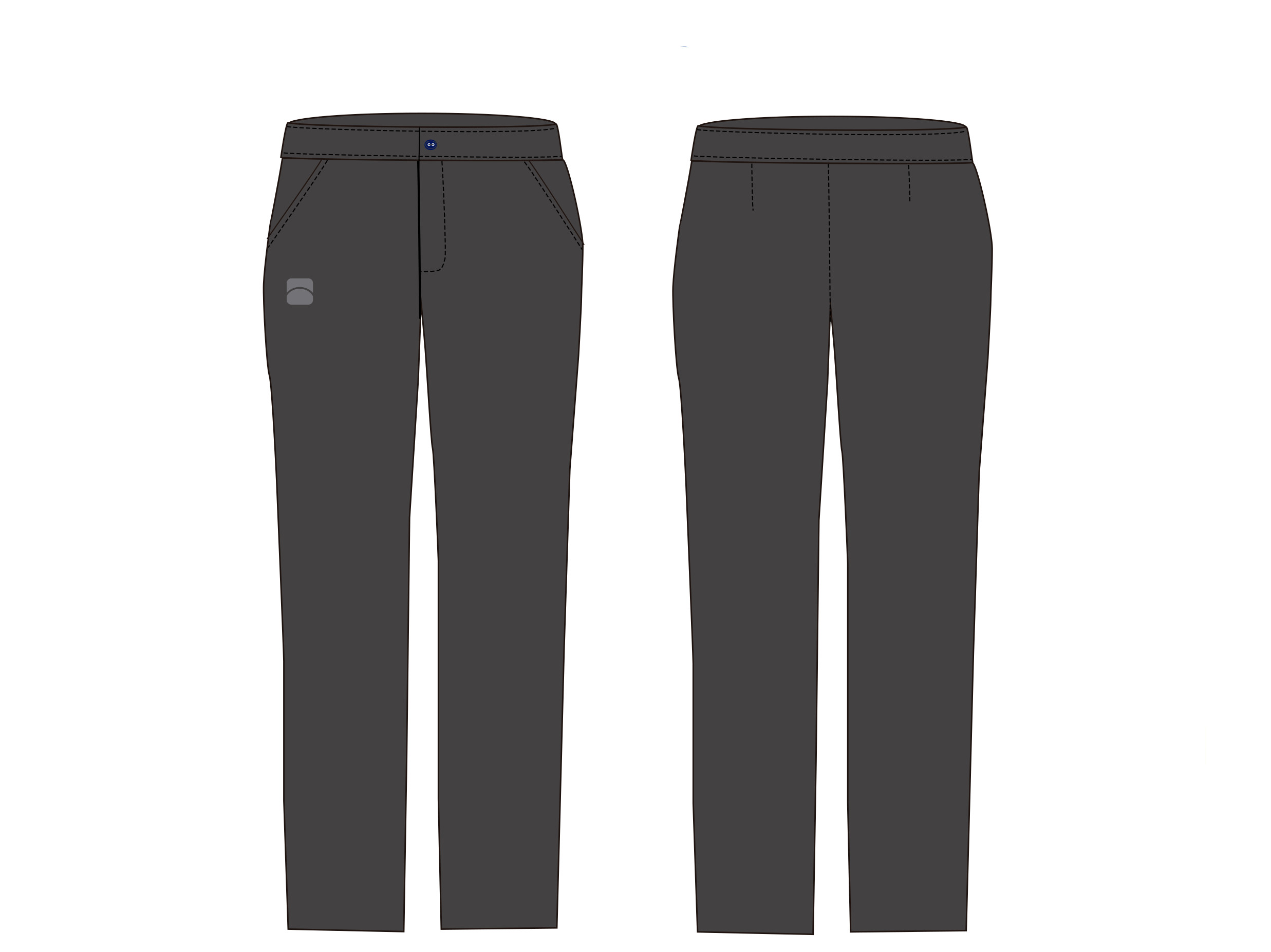 7104 Pantalón vestir chica 64poli-33vis-3elas,bor PS