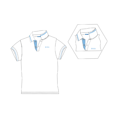 Polo manga corta blanco
