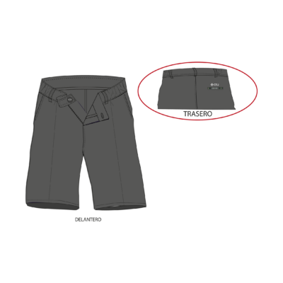 Pantalón vestir corto